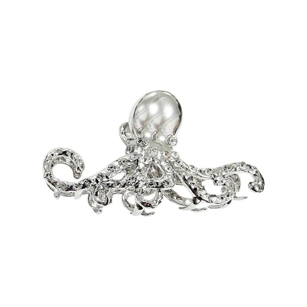 

Ocean Series Shark Clip Octopus Hair Crab Clip Temperament Women Hair Claw Ladies Style A Silver