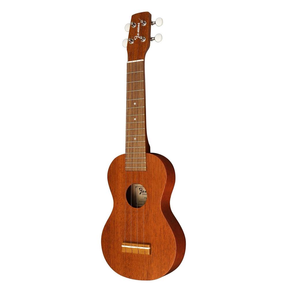 Soprano Ukulele with Soft Case In Mahogany Famous FS-0 (Usulele) (Made Japan, Wood)
