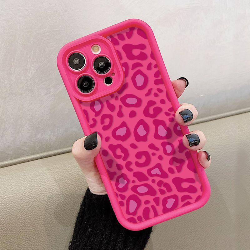 Rose red leopard print for iPhone17 ProMax mobile phone case 14 Apple 13 matte 12/15 Premium 11 factory