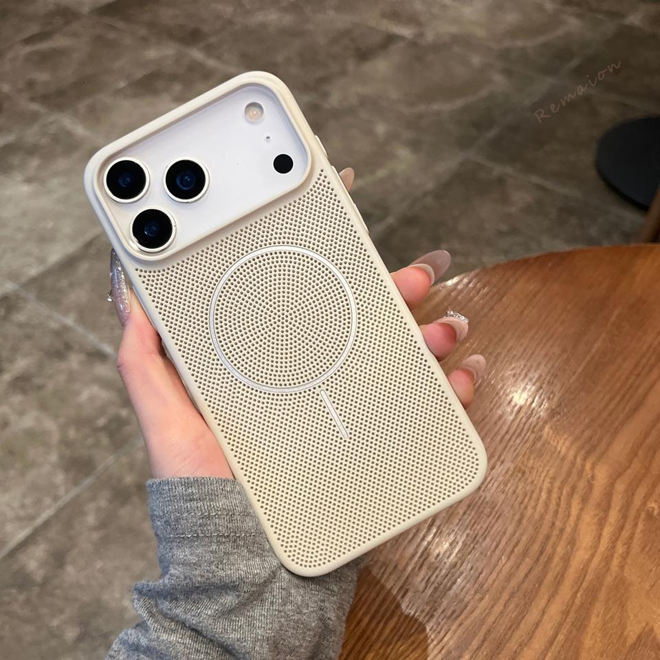 Magnetische Wärmeableitung Handyhülle für Für Iphone 14 1 16 Plus 11 12 13 16 17 Pro Max Air Matt Kabelloses Ladecover