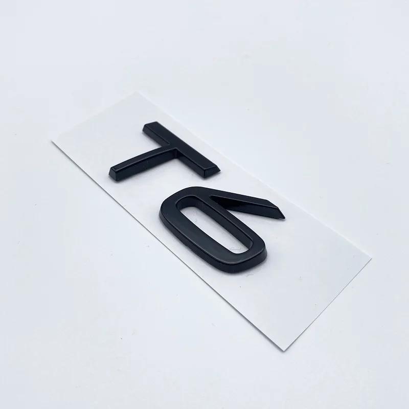 3D AWD T5 T6 Logo Emblem Badge Decal Car Sticker for Volvo S80 Car Stying Glossy Black Emblem Nameplate Car Modification