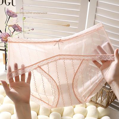 Large Size Sexy Panties High Slit Bow Panties Seamless Triangle Women’s Panties