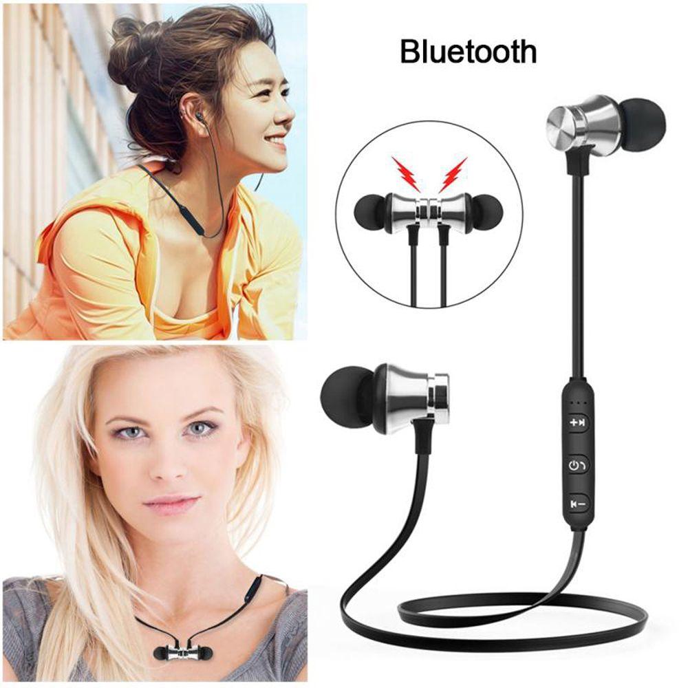 Neckband Handsfree Music Headset Magnetic Sport Earbuds Hanging Neck Wireless Bluetooth Earphone
