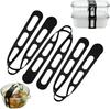 10pcs Reusable Silicone Elastic Band Lid Straps for Pot Lid Holder Lunch Box Strap Elastic Bands Outdoor Tableware Storage Tools