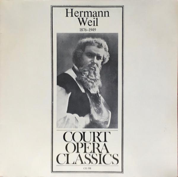 

LP Record HERMANN WEIL Hermann Weil 18761949 CO398 Court Opera Cla Austria Classical Used