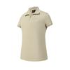 Golf Series Simple Fashion Sports Comfortable Short Sleeve Polo Shirt Women Tops Millet-Beige A11W615105FBG