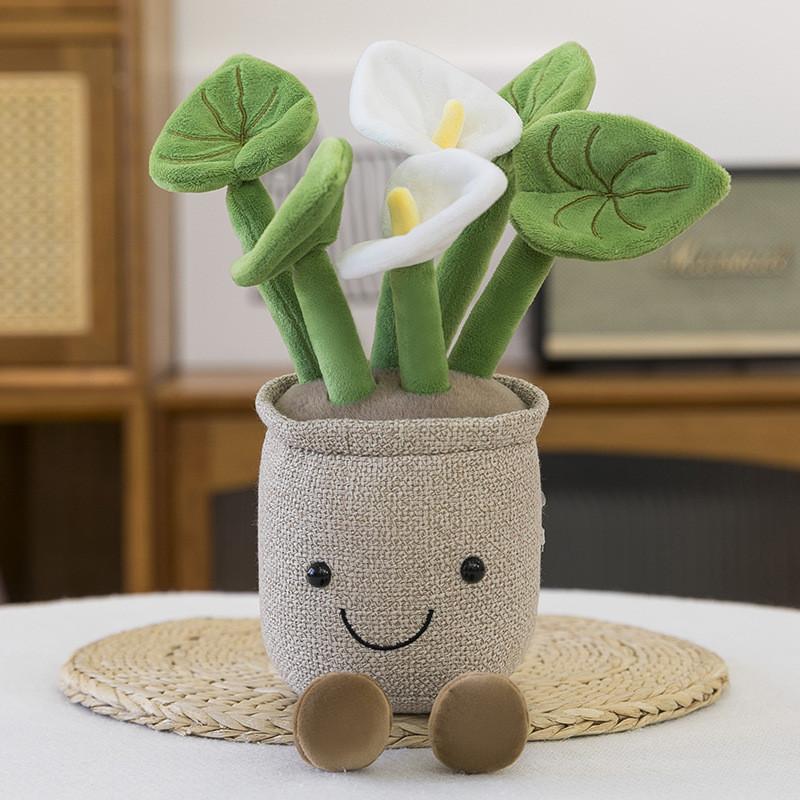 Lotus Sunflower Orchid Plsuh Toy Stuffed Doll Kids Gift Cartoon Decorations