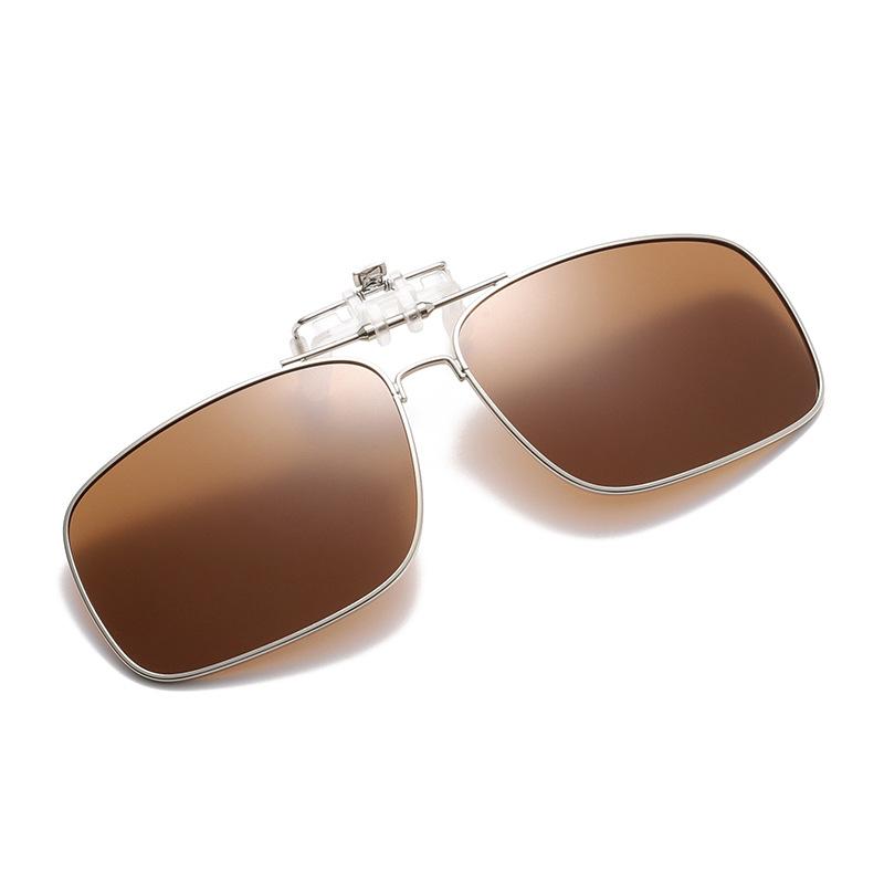 

KLASSNUM Men s Polarized Clip on Sunglasses for Women Fashion Metal Frame Filp up Sunglasses Driving UV400 Night Vision Eyewear Other
