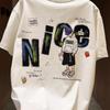 2026 Summer Men's Cool Cartoon Graphic Cotton T-Shirt, Short Sleeve & Round Neck.