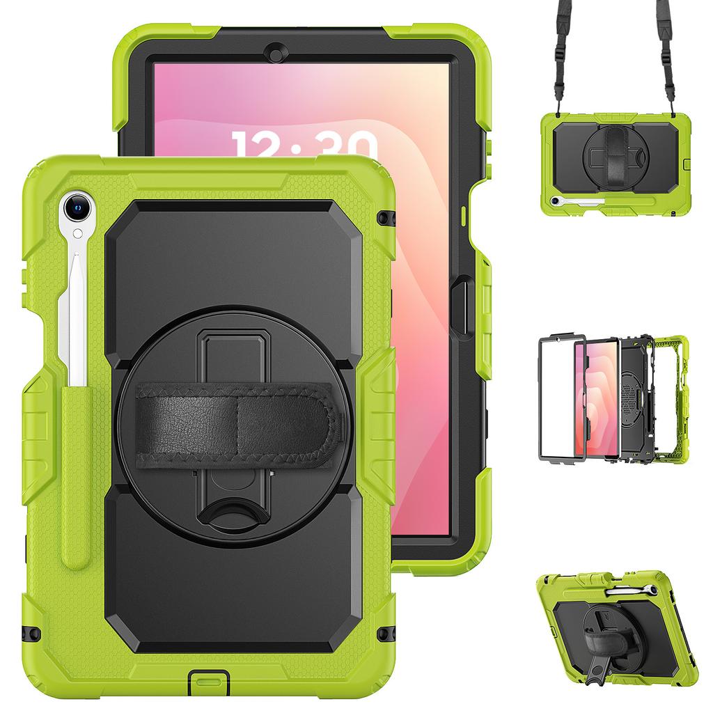 Funda a Prueba de Golpes Para Samsung Galaxy Tab S11 Ultra 14.6"S10 FE+13.1 Lite10.9 S9 Plus 12.4 S8 S7 Protector de Pantalla+Cubierta con Correa de Asa