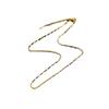 40 + 5Cm Regular Bare Chain Versatile Titanium Steel Rose Gold Necklace Accessories Loose Chain Lip Chain One Year Color Retention