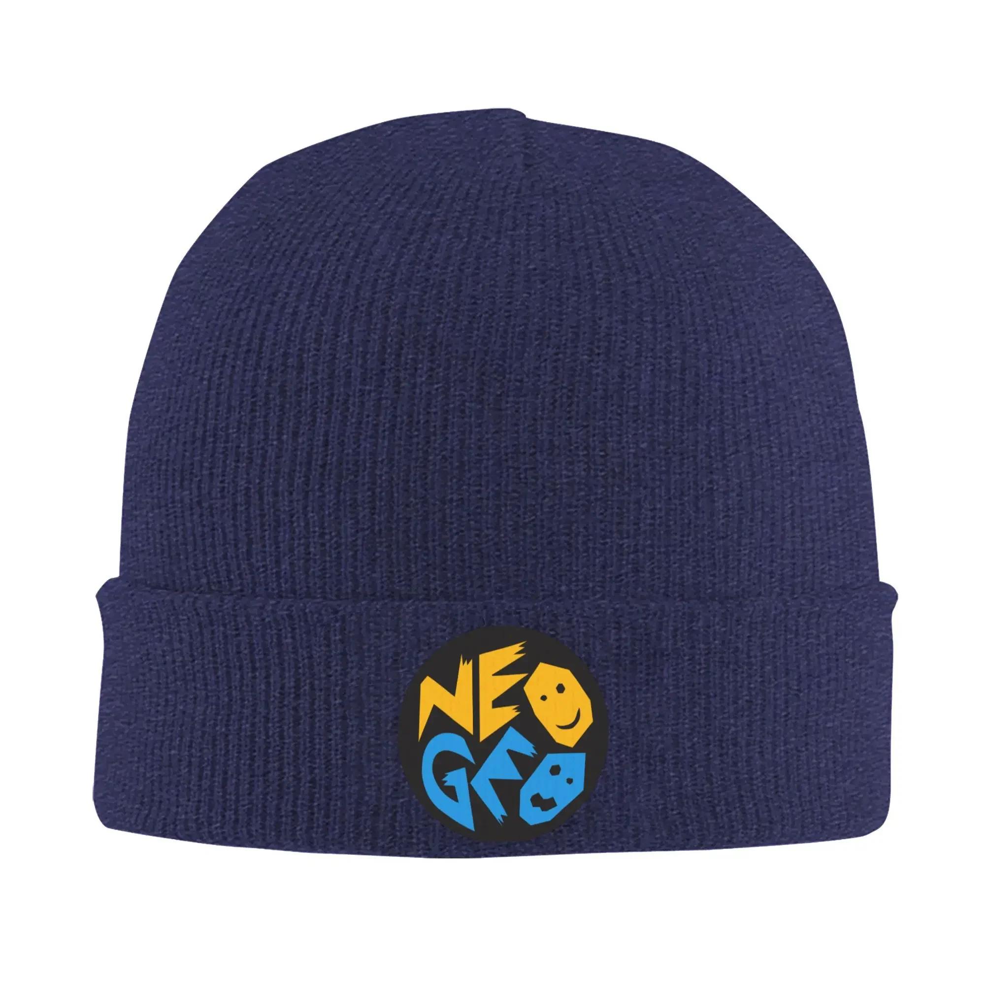 

Custom Neo Geo Play Game Skullies Beanies Caps Streetwear Winter Warm Unisex Women Knitted Hat Adult Unisex Bonnet Hat One Size