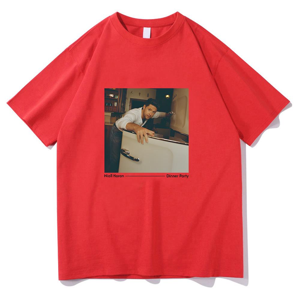 

Dinner Party Photo Tee Niall Horan New Album Dinner Party Tshirt Men Fashion Cotton Clothe Summer Unisex Casual Top XXL червоний