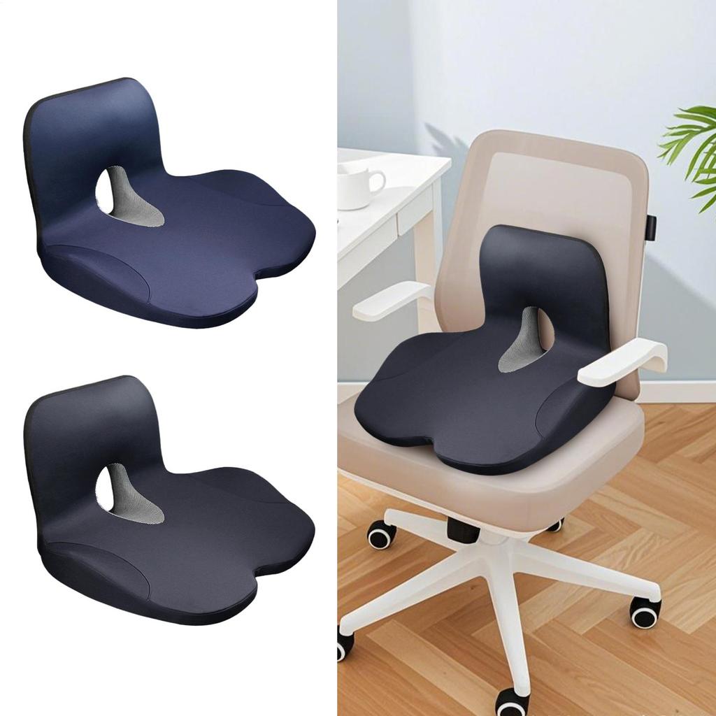 Car Seat Cushion Lumbar Support Pillow For Desk Chair Non-Slip Ergonomic Lumbar Support Pillow Relief Foam Carseat Pad For Hips