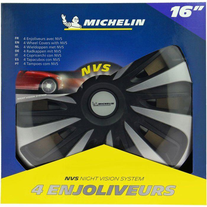 MICHELIN Enjoliveur 16" NVS 3D par 4 en boîte Noir