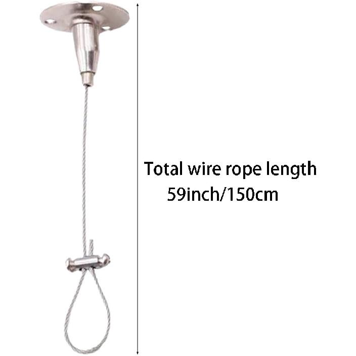 2 Sets Ceiling Support for Closet Rod Stainless Steel Adjustable 59-inch Ceiling Suspension Holder for Curved L-Shaped or Straight Shower Rods