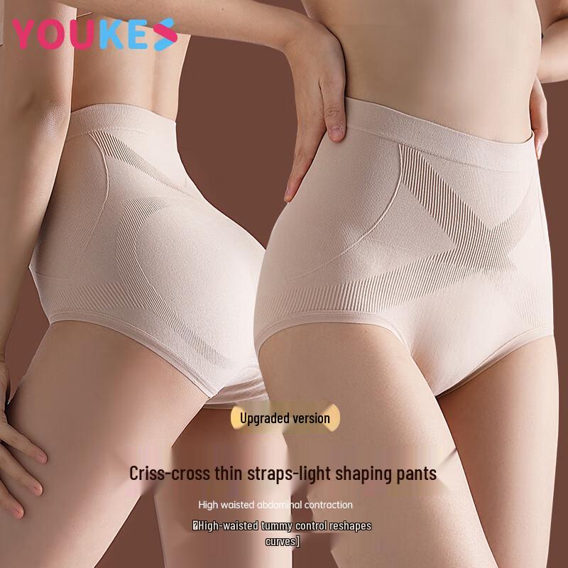 

Женские трусы-слипы с высокой талией, контролем живота, антибактериального хлопка One Size (fits 80-140 jin)