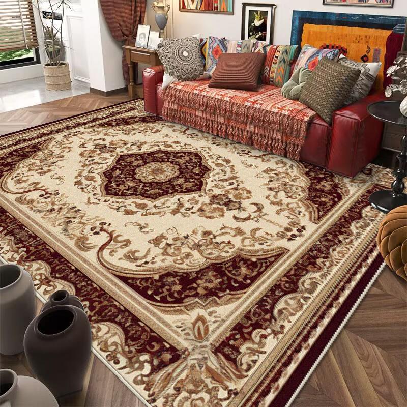 Dywaniki w stylu retro etnicznym do salonu Luksusowy dywan do dekoracji sypialni Antypoślizgowa zmywalna mata podłogowa na werandę Dywan do jadalni i salonu