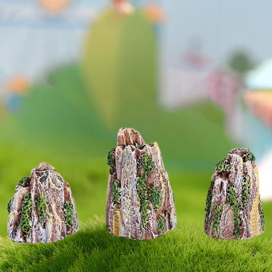 

3 шт./набор Современный мультяшный коллекционный небьющийся микроландшафт Искусственный вид гор Декор для офиса Полимерные фигурки