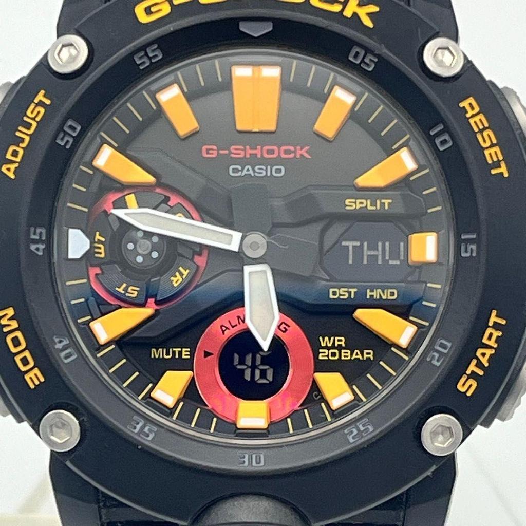 Used Working item G-SHOCK GA-2000 Watch Bhutan Kingdom Special Model CASIO Casio Black Yellow G-Shock