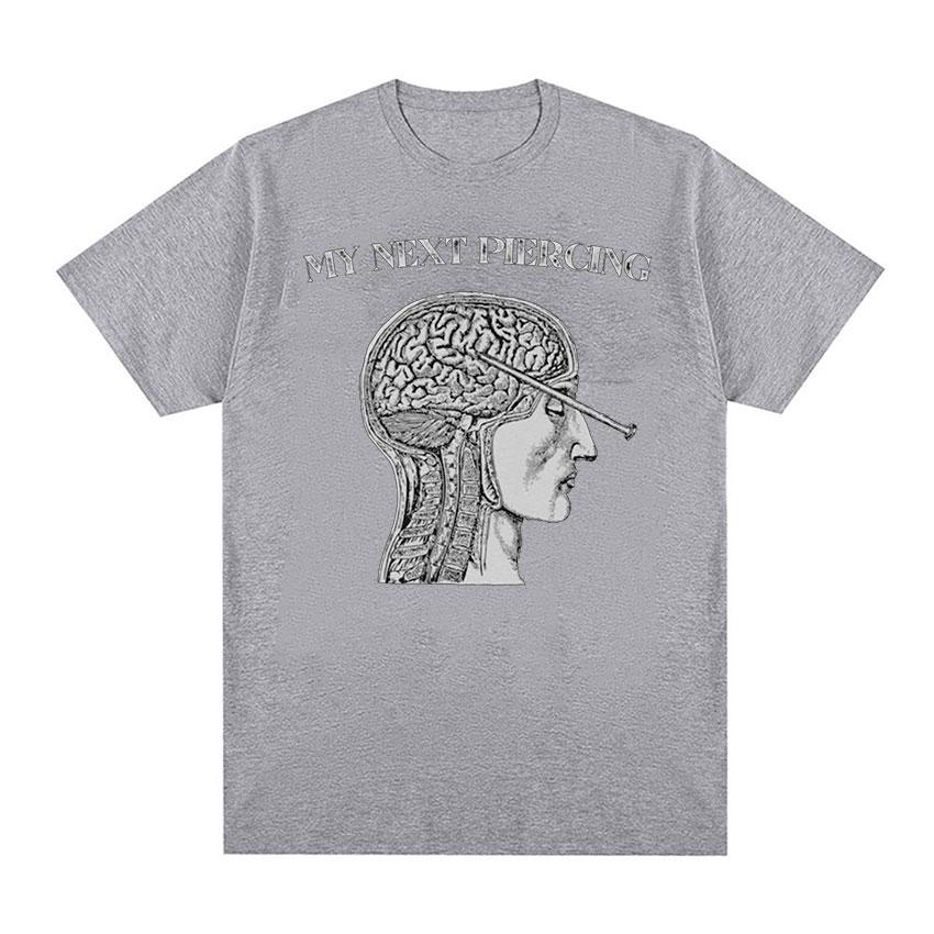 2025 Summer Vintage My Next Piercing Funny Meme Mens ONeck High Quality Fashion Tops Unisex 100 Pure Cotton Printed Tshirt