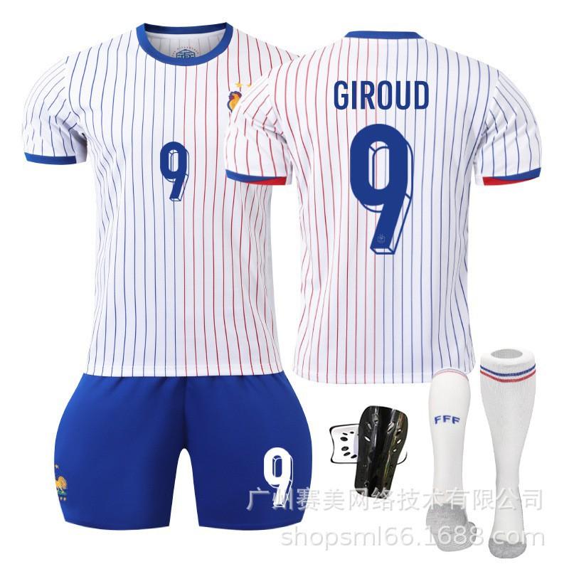 Europacup Uit Nr. 10 Mbappe 8 Meni 7 Grizmangiru Voetbalshirt Set