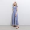 Wednesday Delight Wd_Blue Vertical Stripes Dress