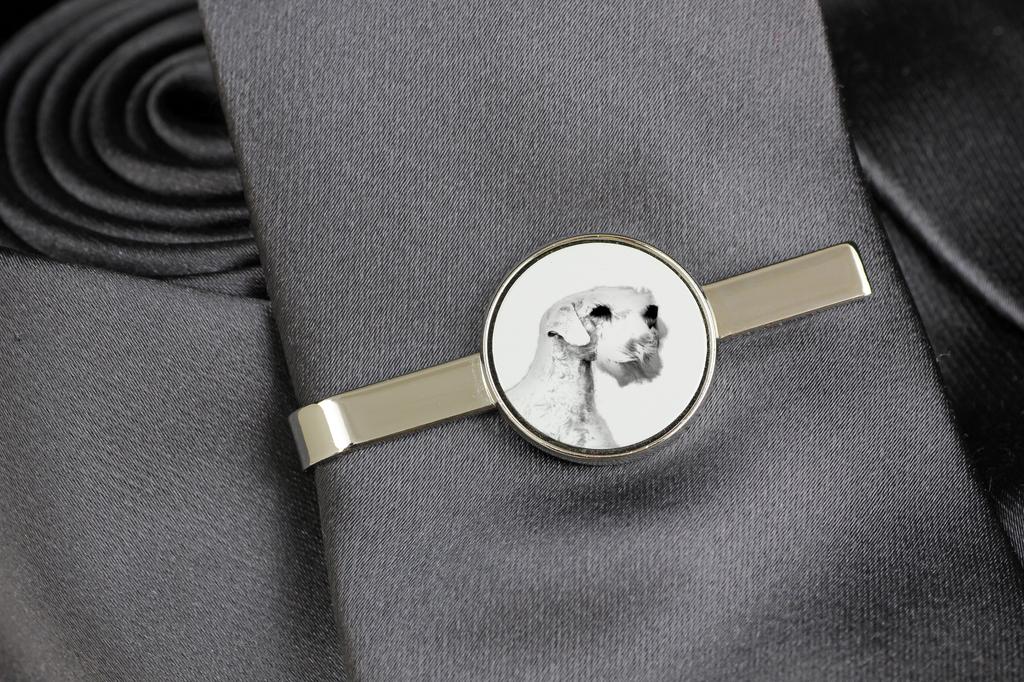 Sealyham Terrier, Welsh Border Terrier, Cowley Terrier – Tie clip with a dog, personalized tie clip | Art-Dog