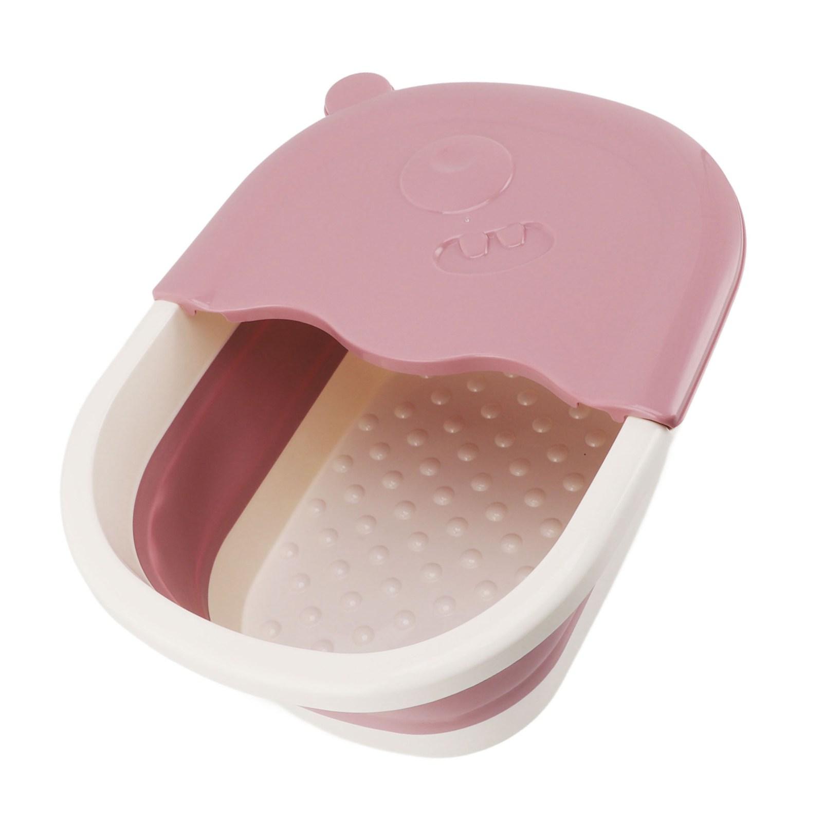 Collapsible Foot Bath Basin for Kids Foot Soak Tub with Massage Acupoint Multifunction Collapsible Feeting Soak Tub