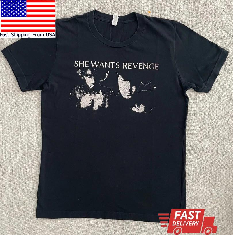 Футболка с логотипом группы She Wants Revenge Унисекс S