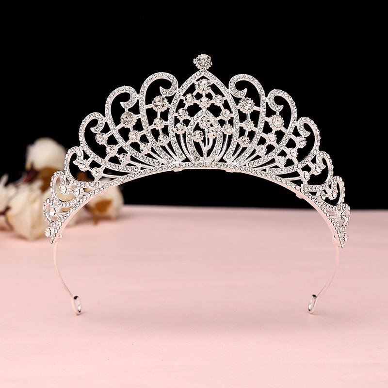Children's Crown Hair Accessories  Cute Princesses Girls  Water Diamond King Crown Hair Bands Birthday Gifts for Girls Baby Headbands and Headwear