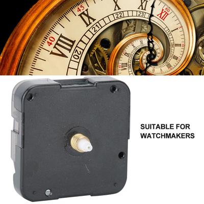 Quiet Plastic Clock Movement Black Axle 13MM Clock Replacement Parts Clock Mechanism Clock Repair