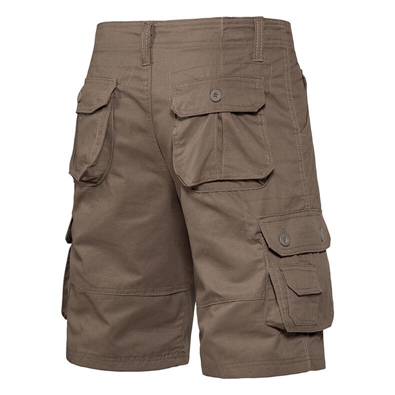 Men's Summer Multi-Pocket Cargo Bermuda Shorts - Casual, Lightweight Mid-Length