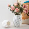 1PC Wave Shaped Plastic Vase Home Living Room Office Flower Arrangement Decoration Crafts Wedding Table Center Vase Ornament