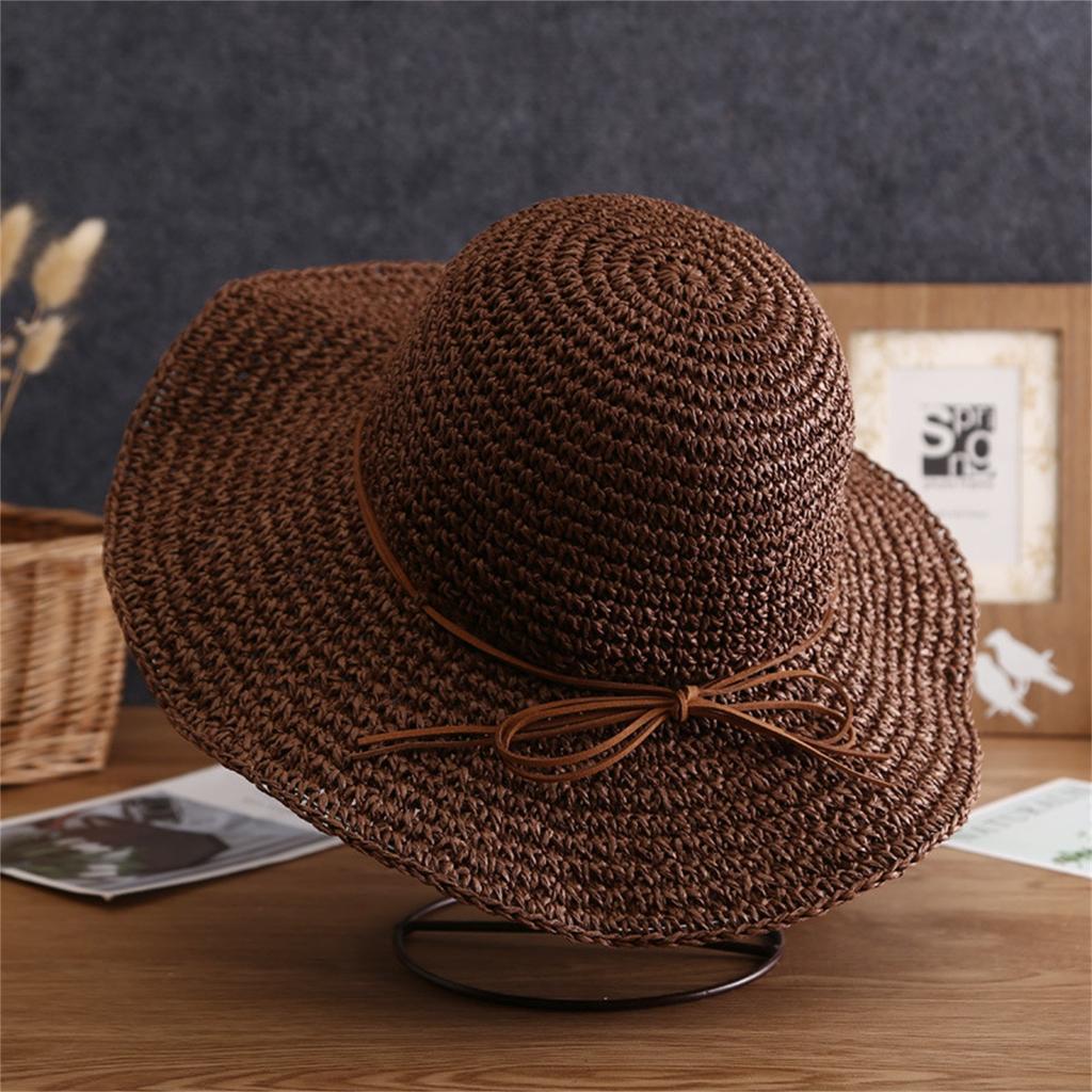 Women Floppy Sun Hat Summer Wide Beach Cap Packable Cotton Hat For Travel