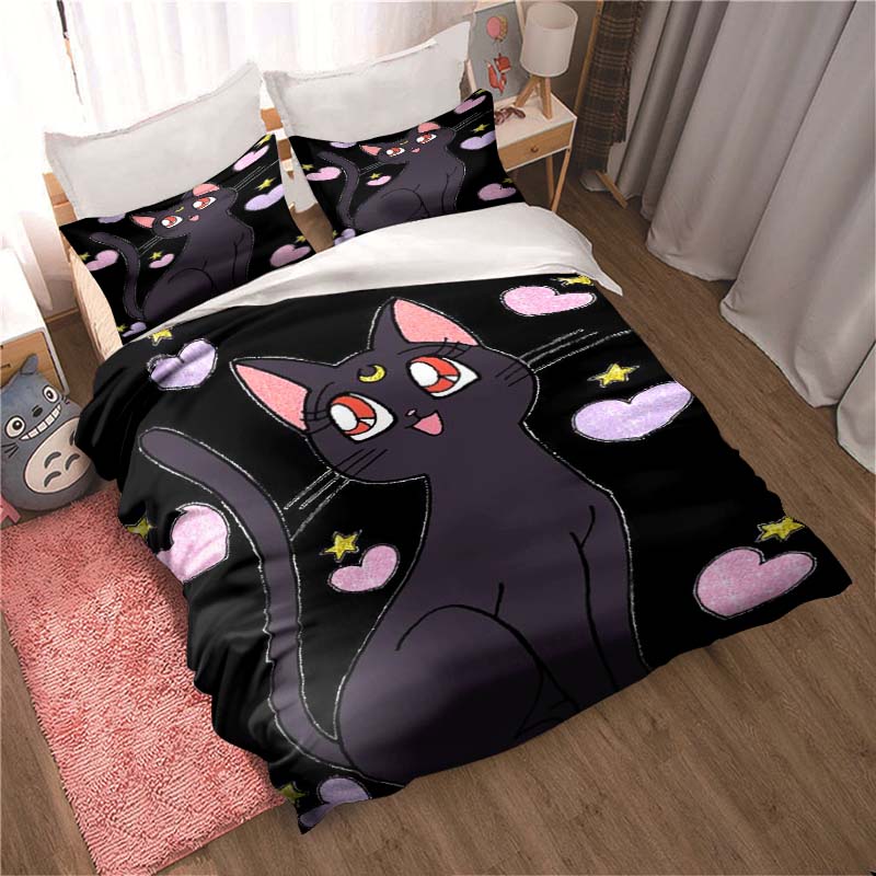 3-teiliges Sailor Moon Anime Cartoon Deluxe Bettwäsche-Set, Inklusive Großer und King-Size Größen, Perfekt Als Feiertagsgeschenk.22