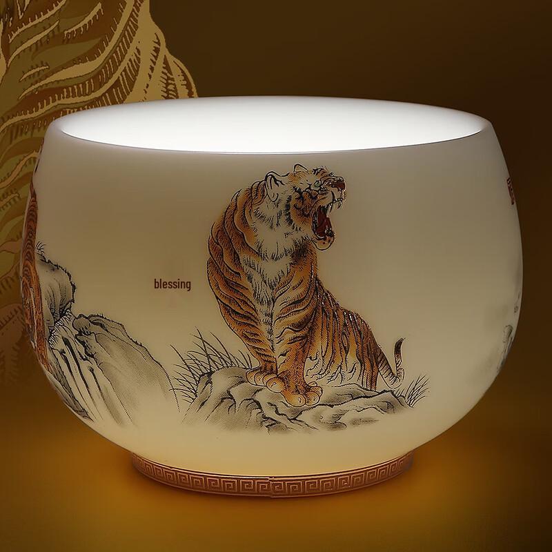 

Auspicious Tiger Crystal Porcelain Master Tea Cup