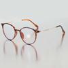 1 Piece of Ladies' Round Daily Versatile Color Changing Simple and Fashionable Glasses Suitable for Commuting To School
