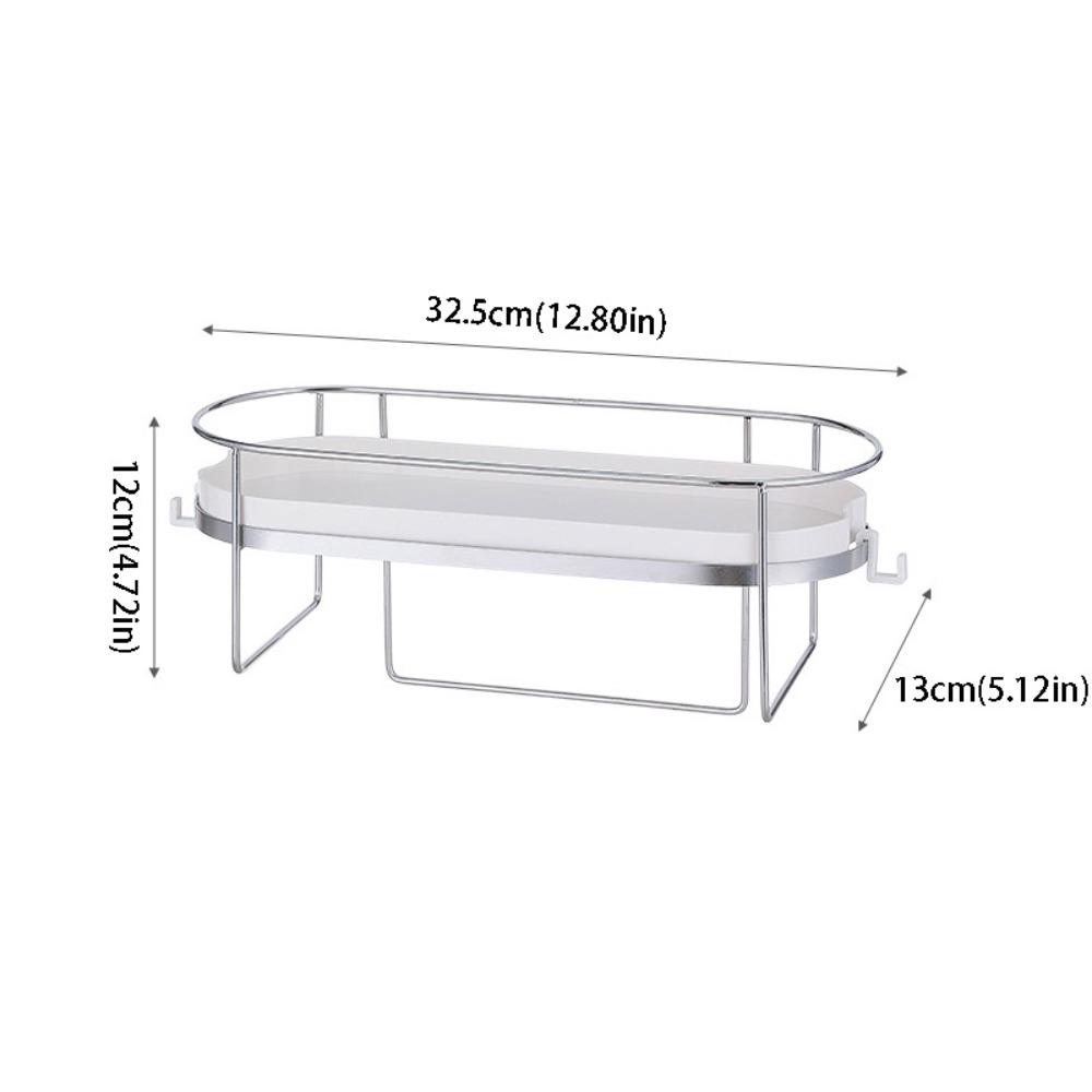Stainless Steel Storage Rack Gap Storage Bathroom Shelf Over Toilet Rack Toilet Rack Toilet Area Single-layer white