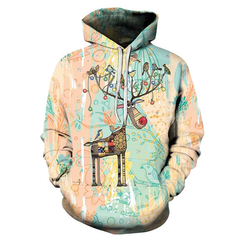 Cartoon 3D Unisex Hoodies Sheep Print Cute Sweatshirts Men 3D Pullover Cartoon 3D Unisex Hoodies Sheep Print Cute Sweatshirts Men 3D Pullover