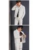 Men's Slim Fit Denim Suit - New Korean Style Jacket & Pants Set for Spring/Autumn