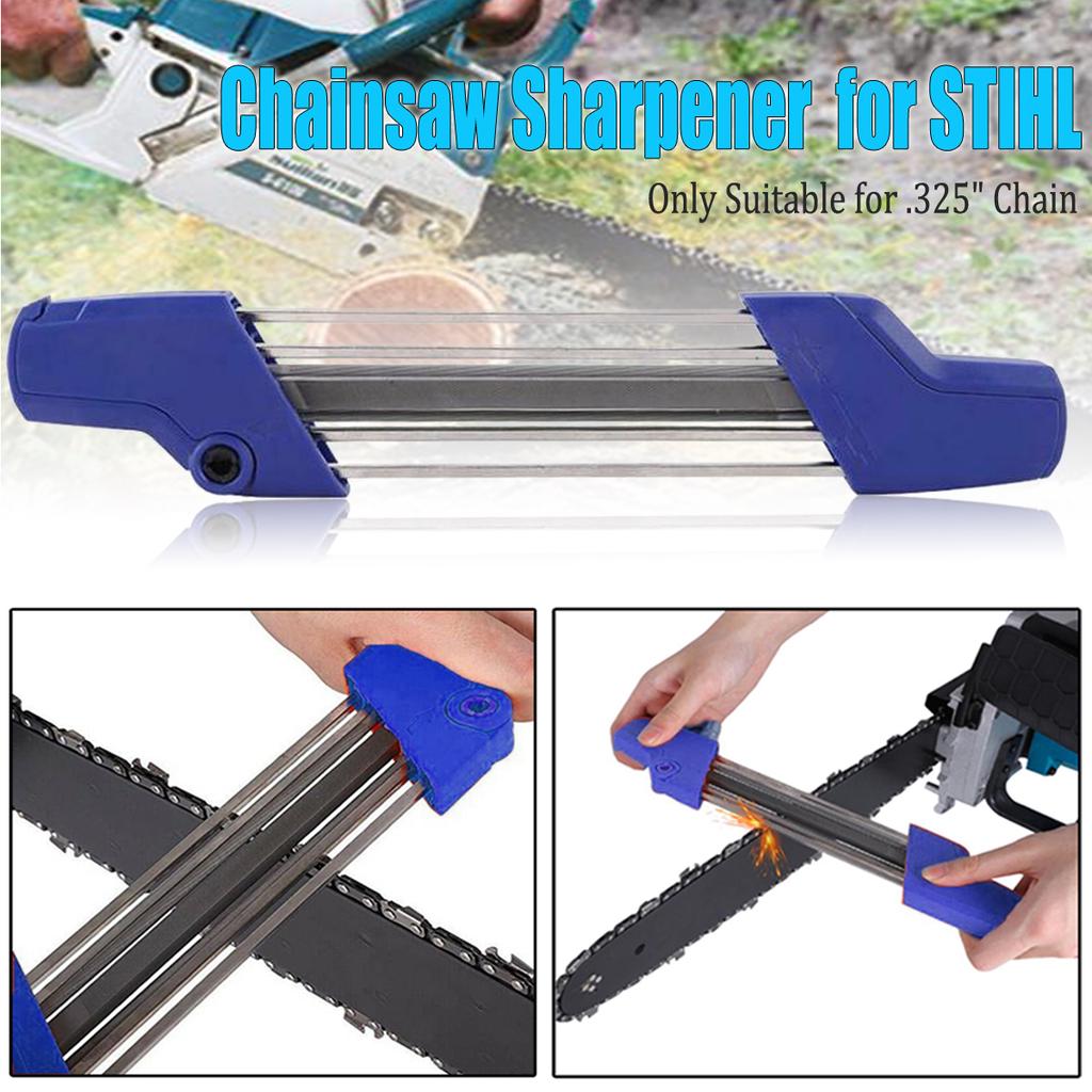 Buy 2 IN 1 Chainsaw Teeth Quick File Sharpener .325'' 4.8mm Chain For ...