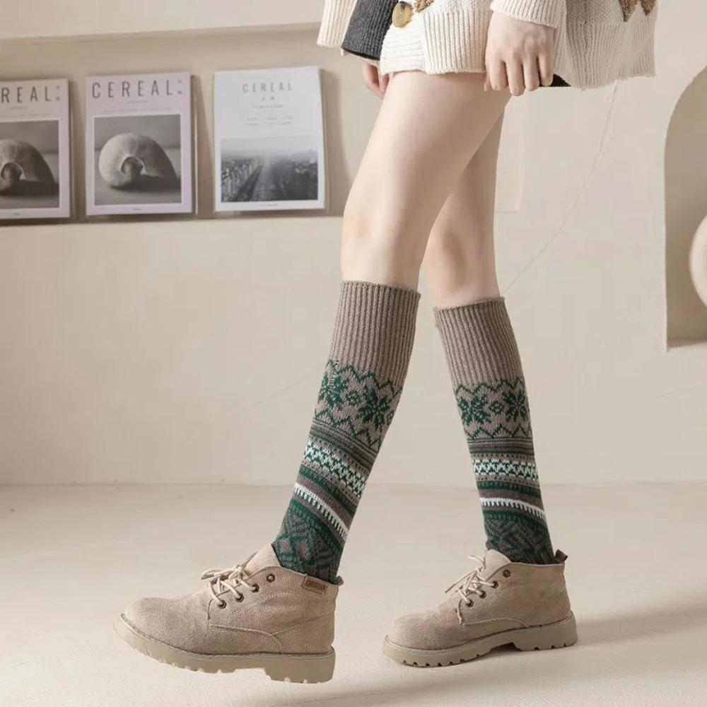 Boot Cuffs Knitted Leg Protector Thickened Foot Cover Fashion Pile Socks Autumn