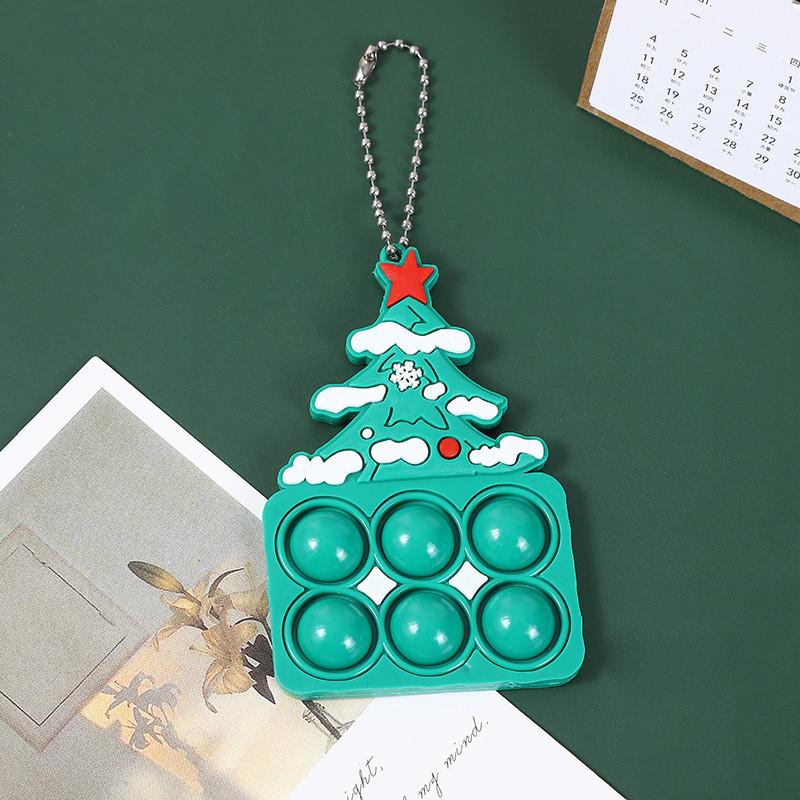 Decompression Toys Christmas Toy Keychain Santa Claus Pendant Xmas Gift Child