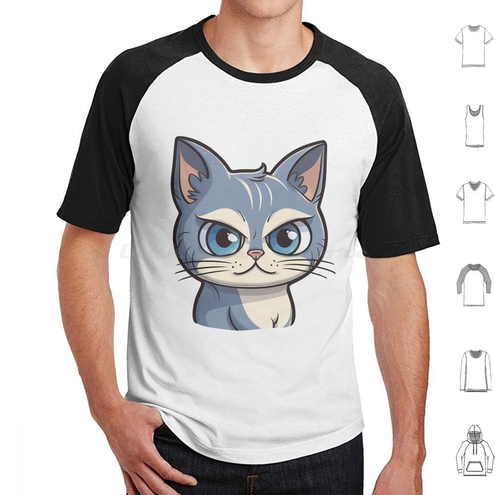 Cutie Kitty T Shirt Men Women Kids 6xl Cat Cute Cat Illustration Cartoony Cat Design Meowing Cat Art Playful Cat Drawing