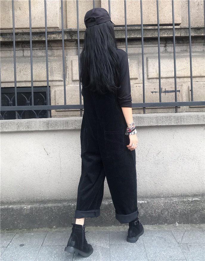 2023 Women's Versatile Plus Size Casual Loose Fit Wide Leg Overalls Jumpsuit