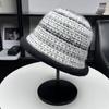 High quality Internet celebrity knitted bucket hat versatile face small warm basin hat winter cold ear protection bucket hat female