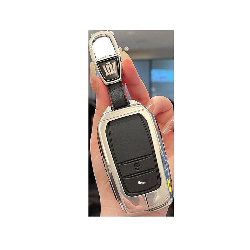 Premium Metal & Leather Key Case for 14th Gen Toyota Crown