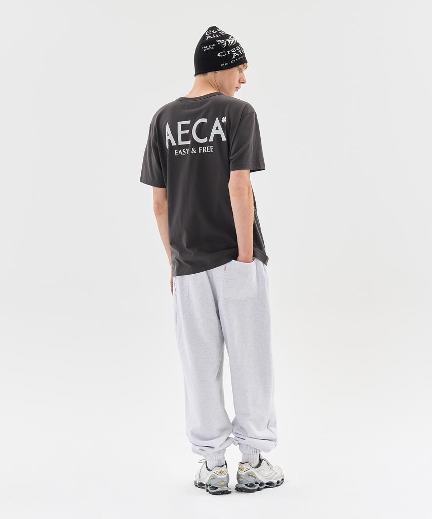 AECA Aeca Signature Tee-Charcoal
