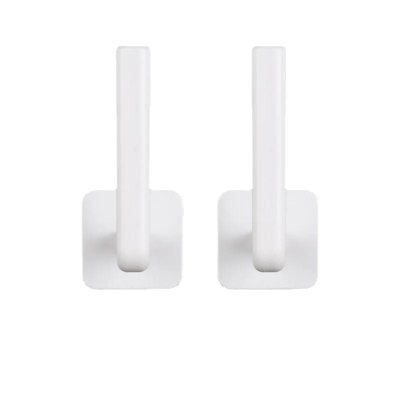 1/2pcs Adhesive Toilet Roll Paper Holder Organizer Wall Mount Storage Stand Kitchen Bathroom No Drill Tissue Towel Dispenser